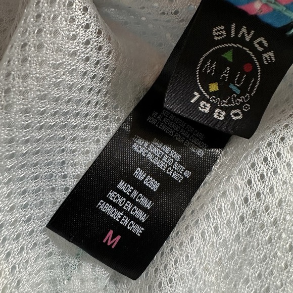 Maui and Sons Mens‎ 6" Stretch Swim Trunks Medium Shorts Lined 90s Island Slice - Picture 3 of 9